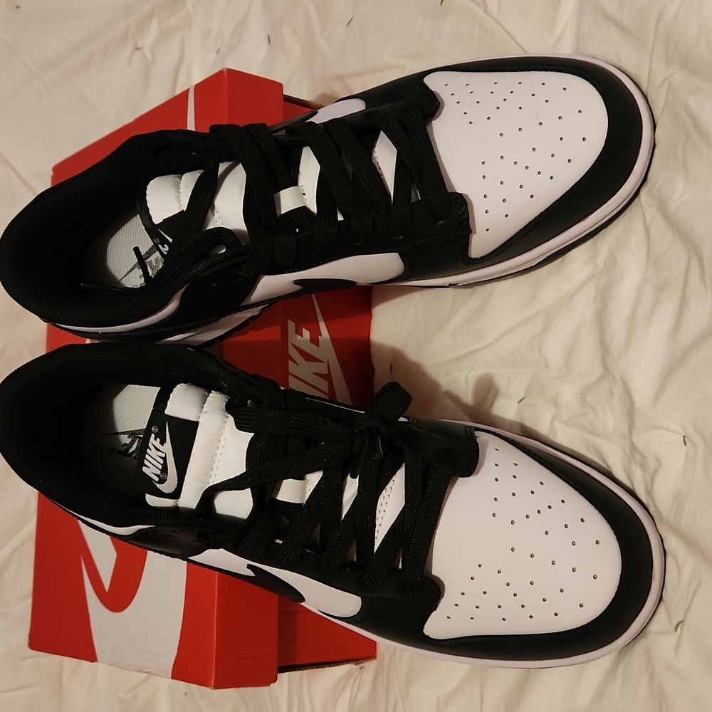 Nike Dunk low retros black on white